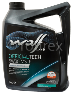79-800-5012 - Engine Oil Wolf 5W-30 MS-F, 4L - WOLF OIL CORPORATION NV - Engine oil