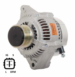 90-555-3001 - Toyota Diesel Alt. 12V-80A - Denso Ersättning - Generator Units