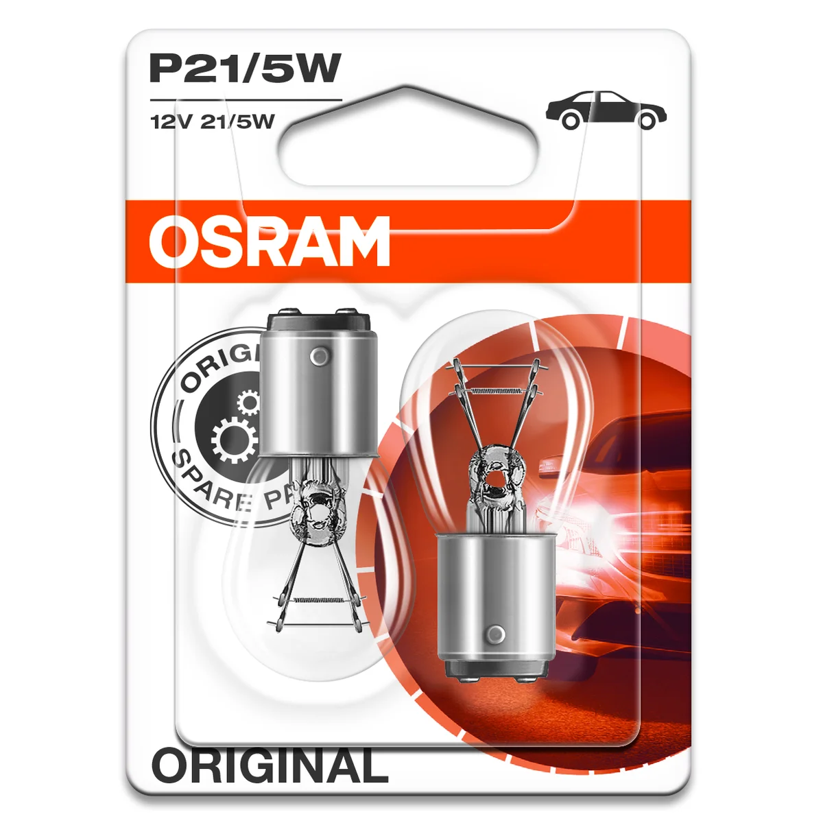 P21/5W 12V Lampe Osram 2-pakning