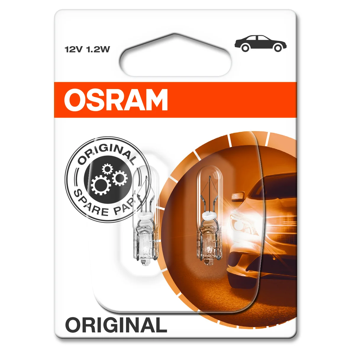 Lampe W2W,1.2W 12V Osram 2-pack