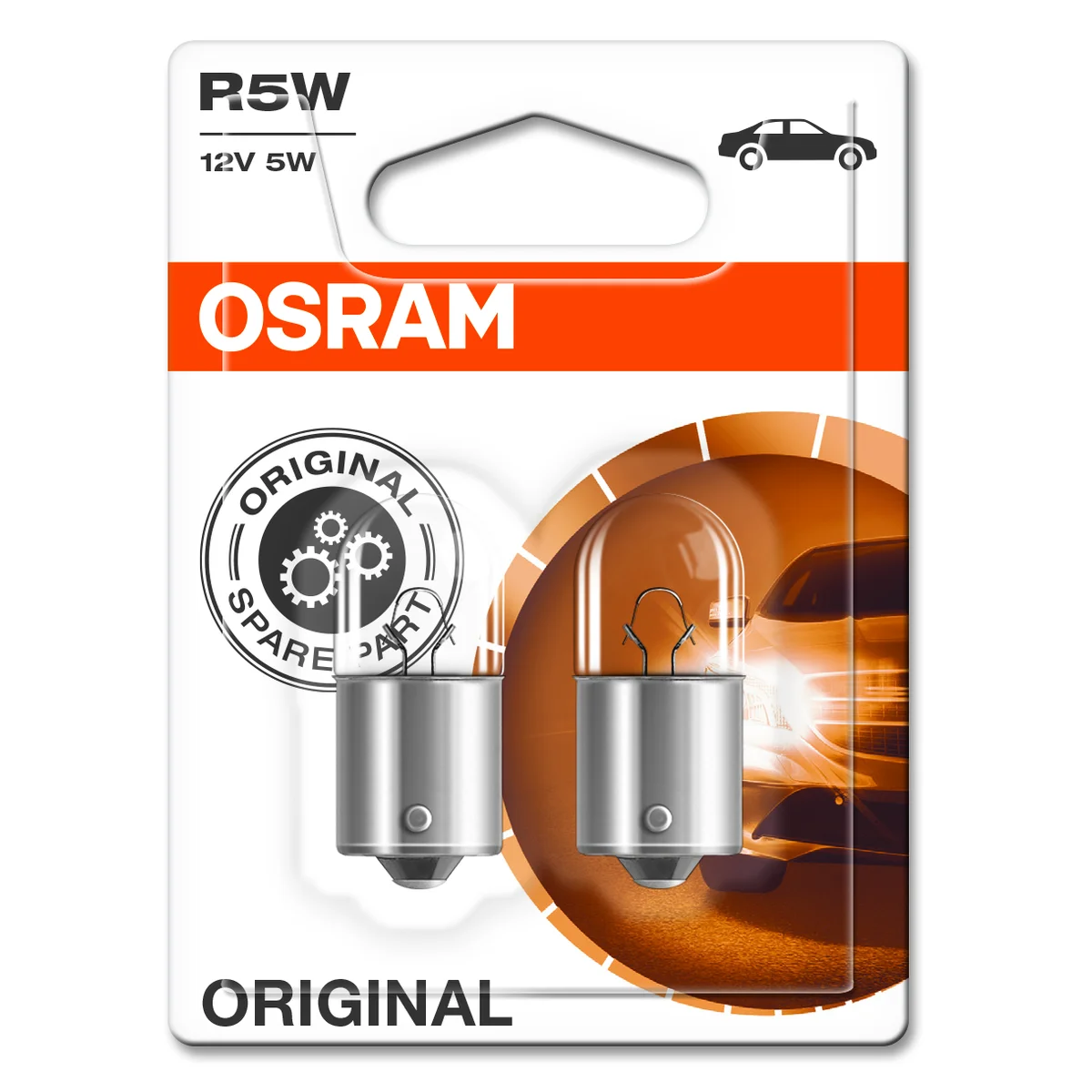 R5W 12V Glødelampe Osram 2pk