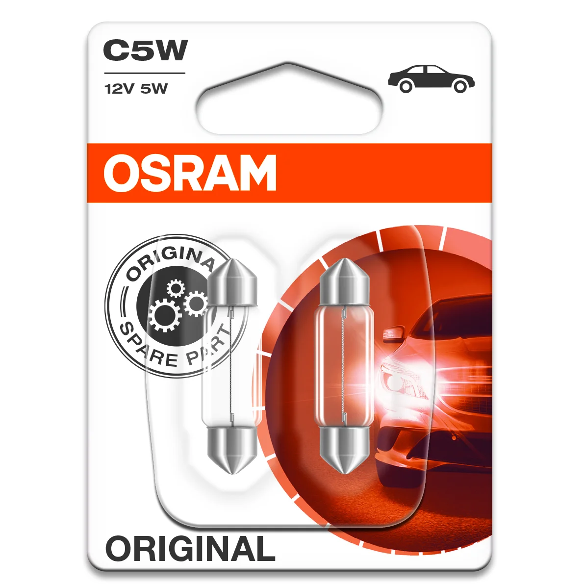 C5W 12V Glødelampe 35mm Osram