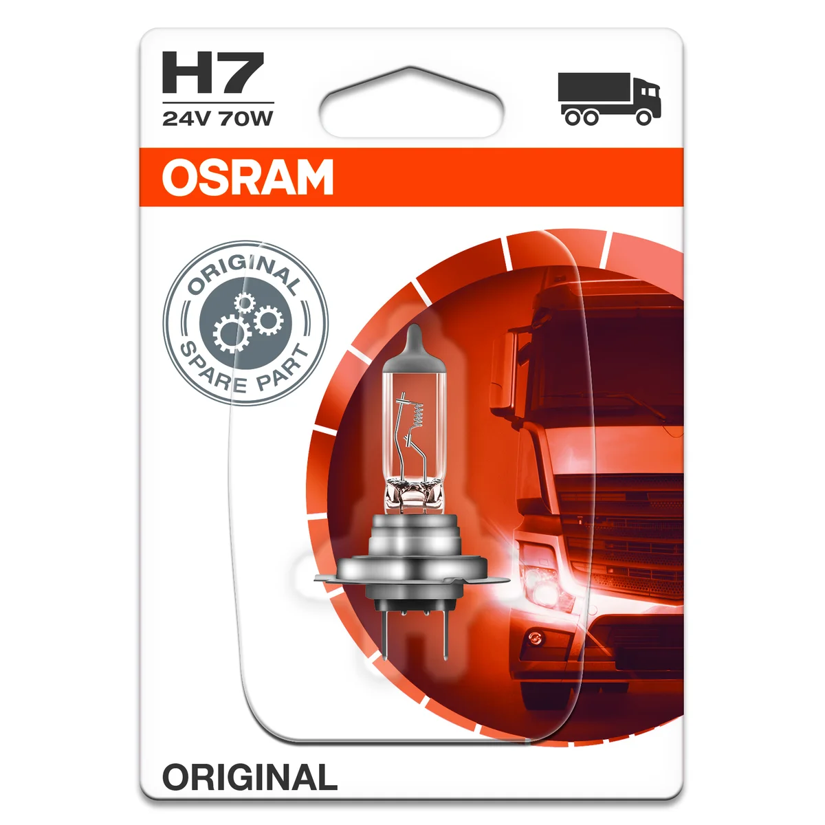H7-Lampe 24V-70W, Osram Original.