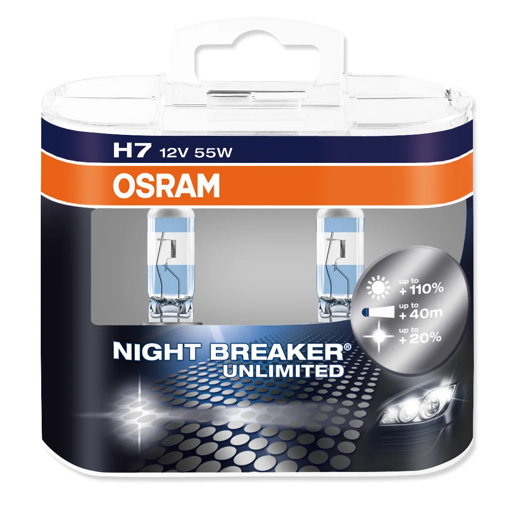 H7 Lyskilde 12V, Night Breaker Osram