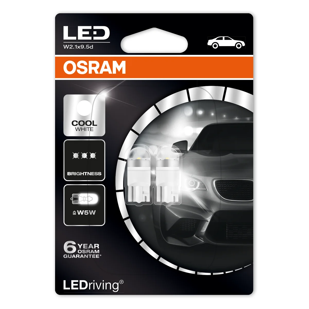 LED W5W 12V Lyspære Osram