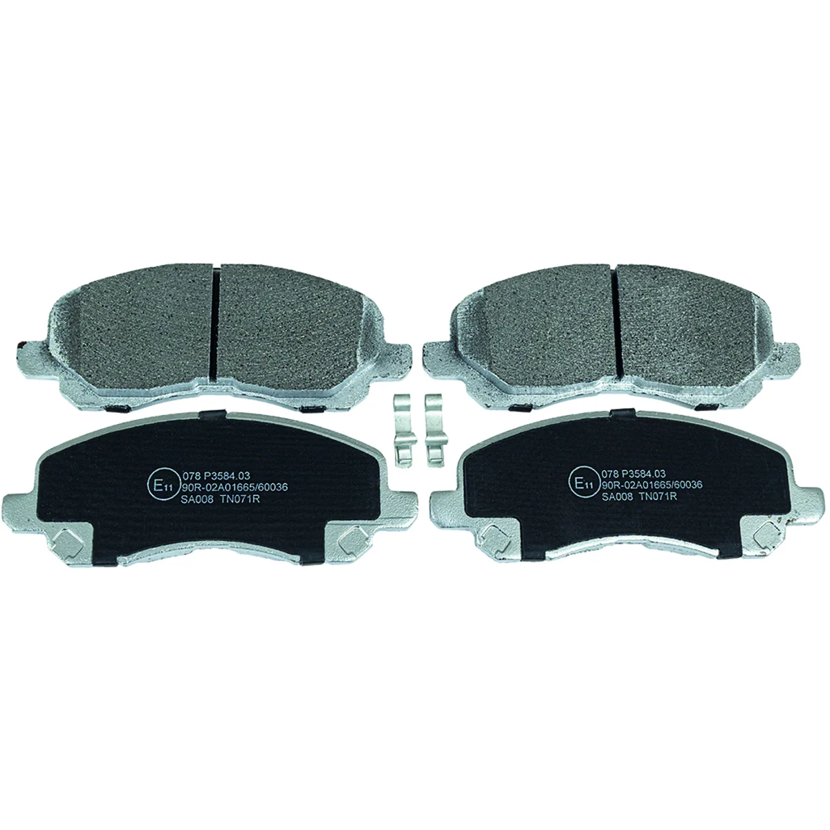 Bremseklossesett, Framaxel