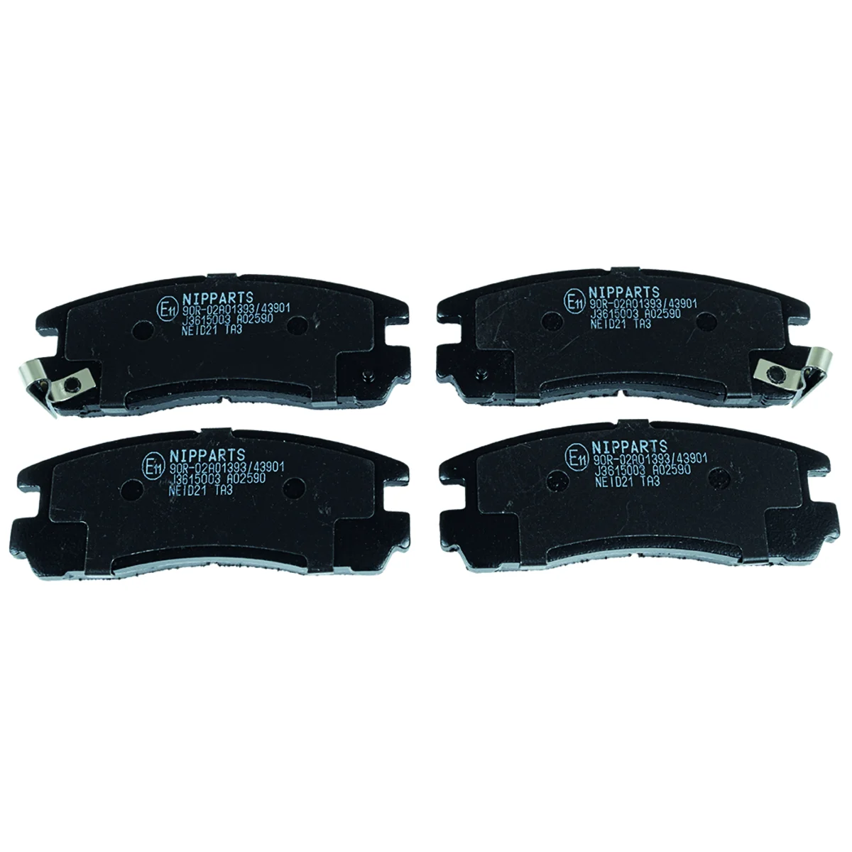 Bremseklossersett, Bakaksel