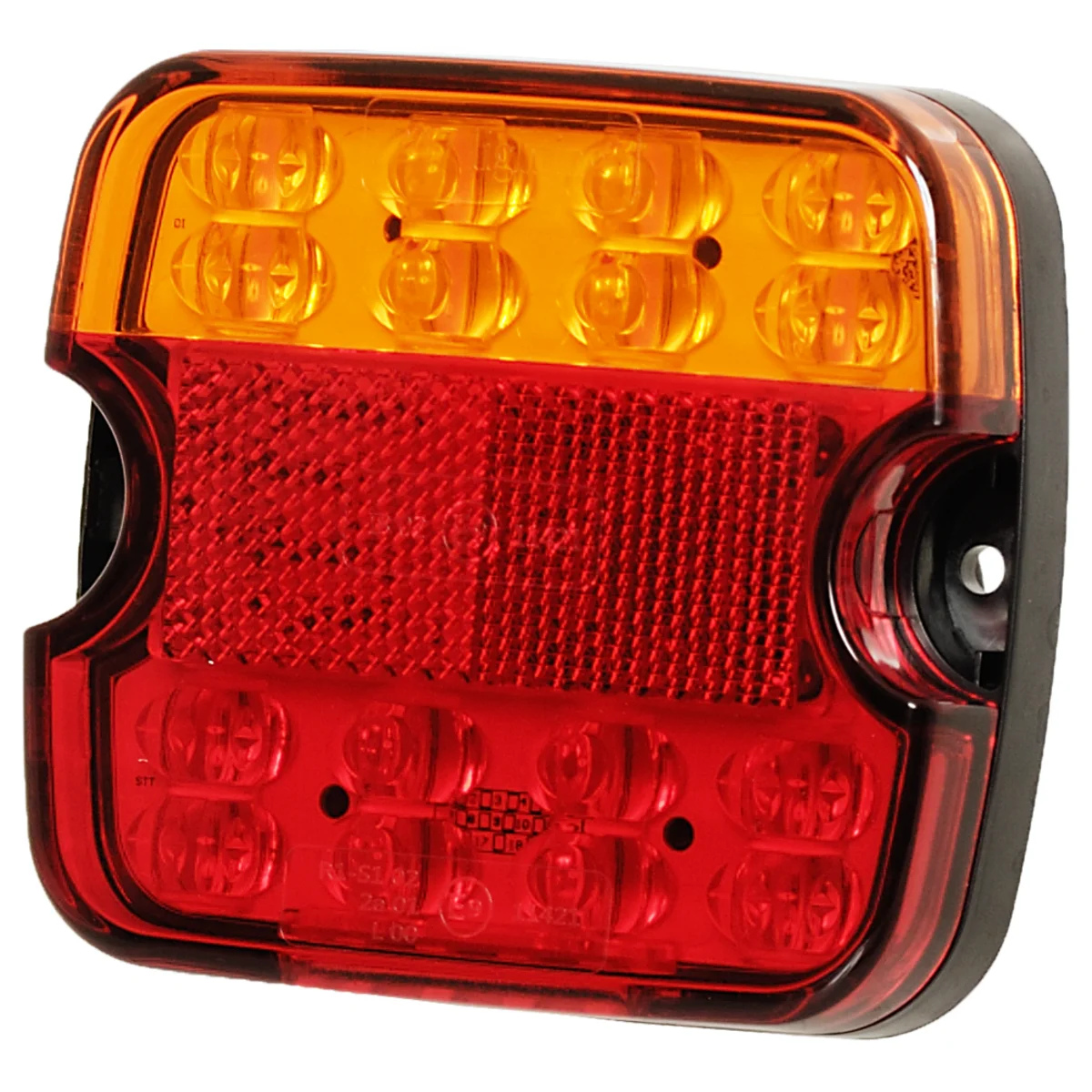Baklys LED 4 funksjoner. 12V/24V, 4" " " CA 7093
