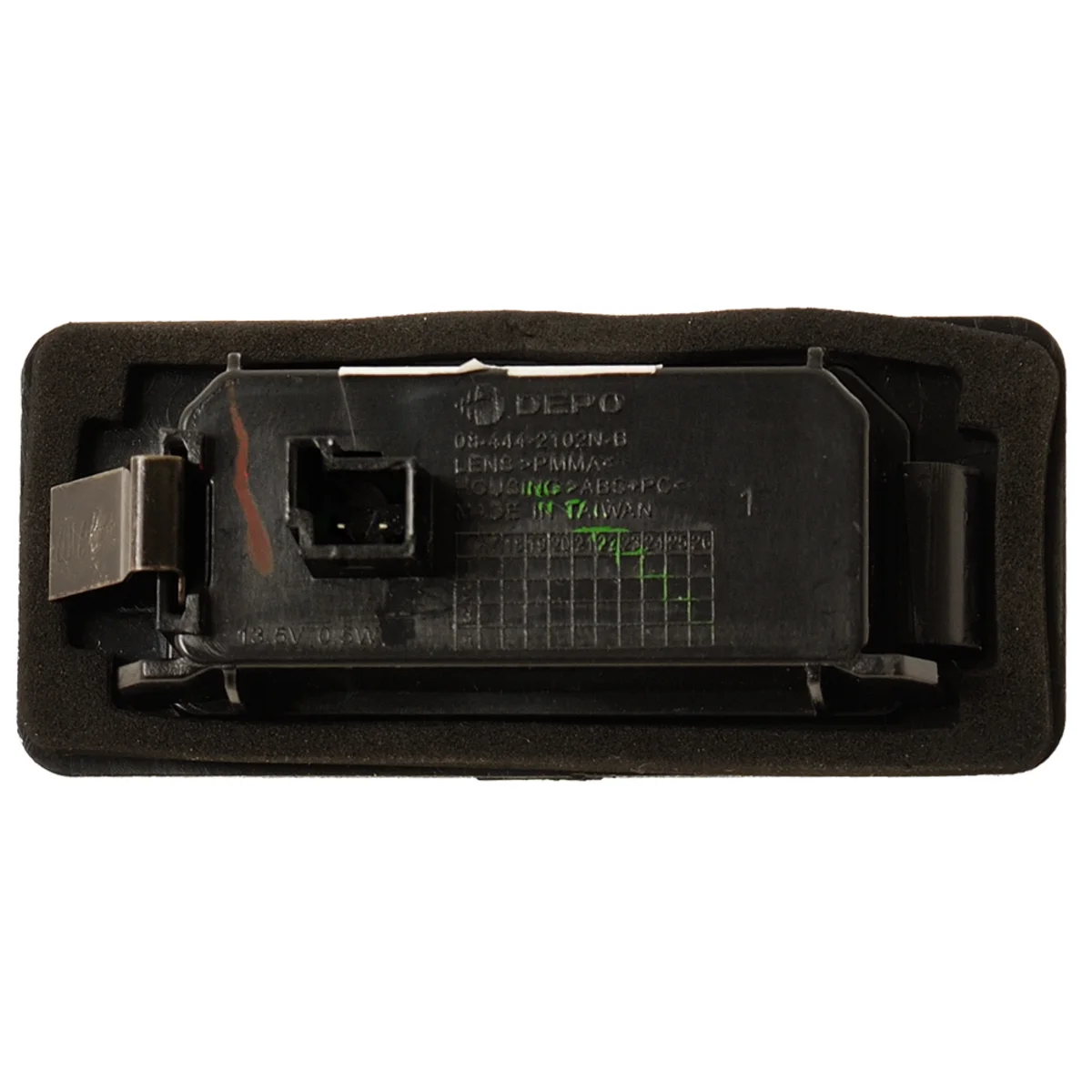 Belysning, registreringsskilt