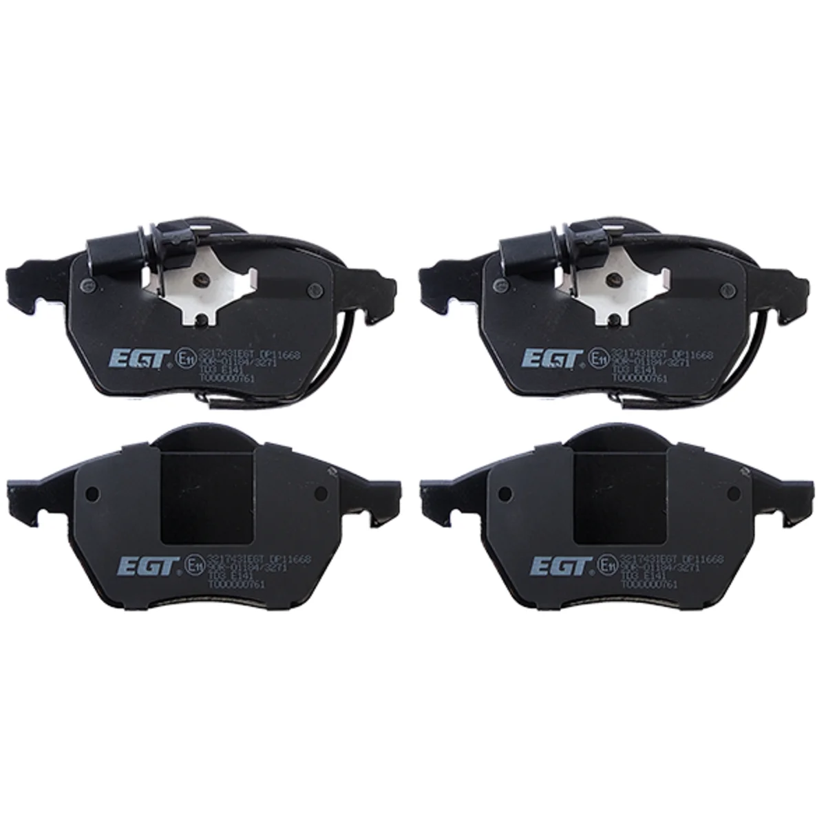 Bremseklossesett, Framaxel