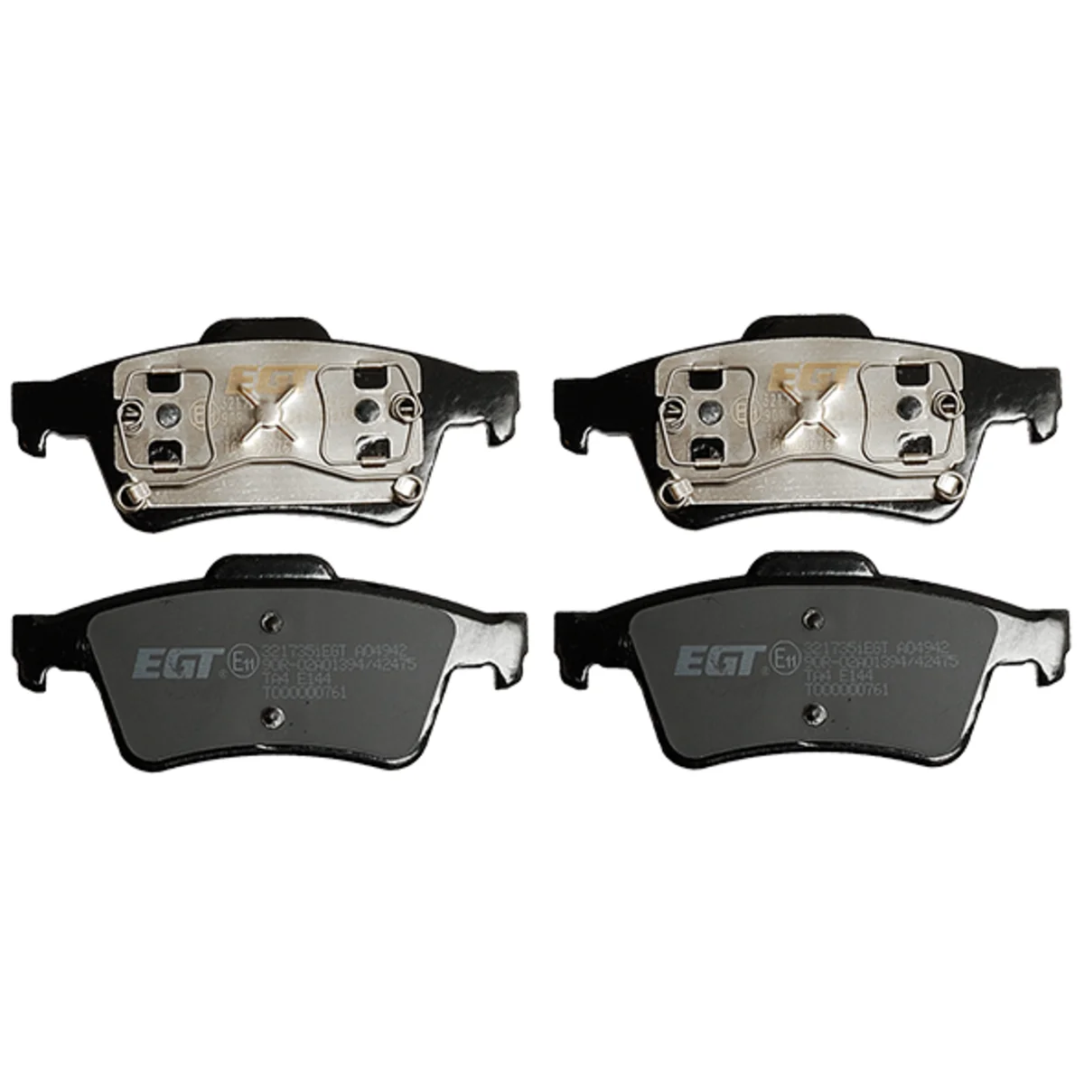 Bremseklossersett, Bakaksel