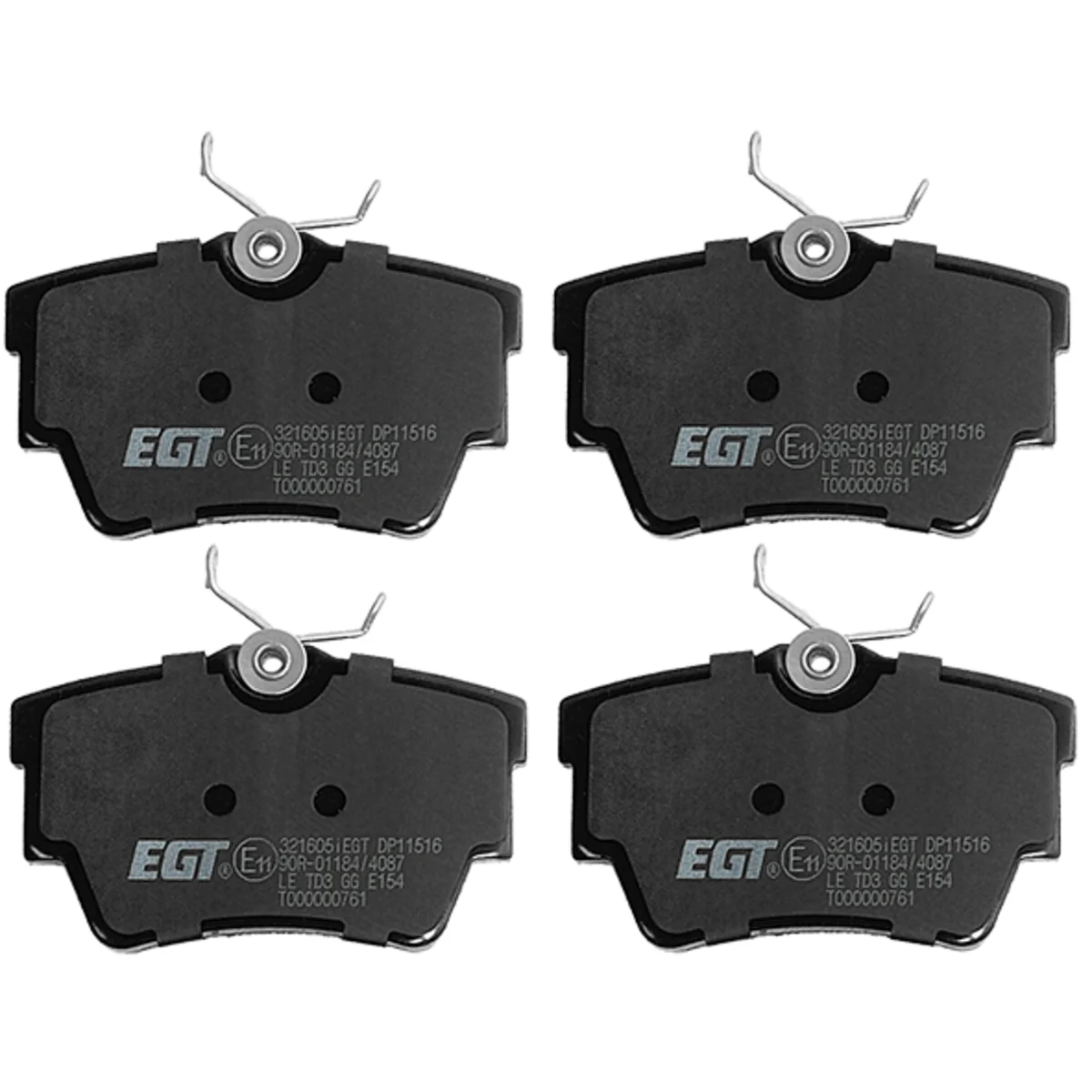 Bremseklossersett, Bakaksel