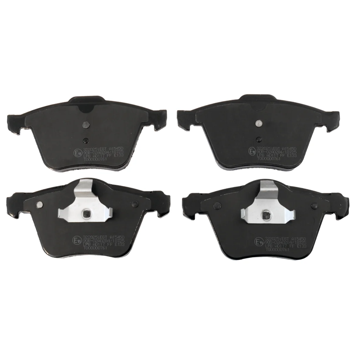 Bremseklossesett, Framaxel