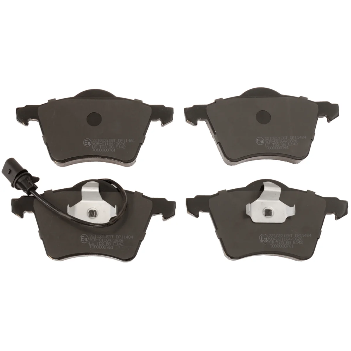 Bremseklossesett, Framaxel