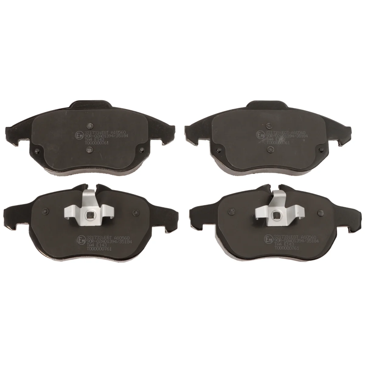 Bremseklossesett, Framaxel