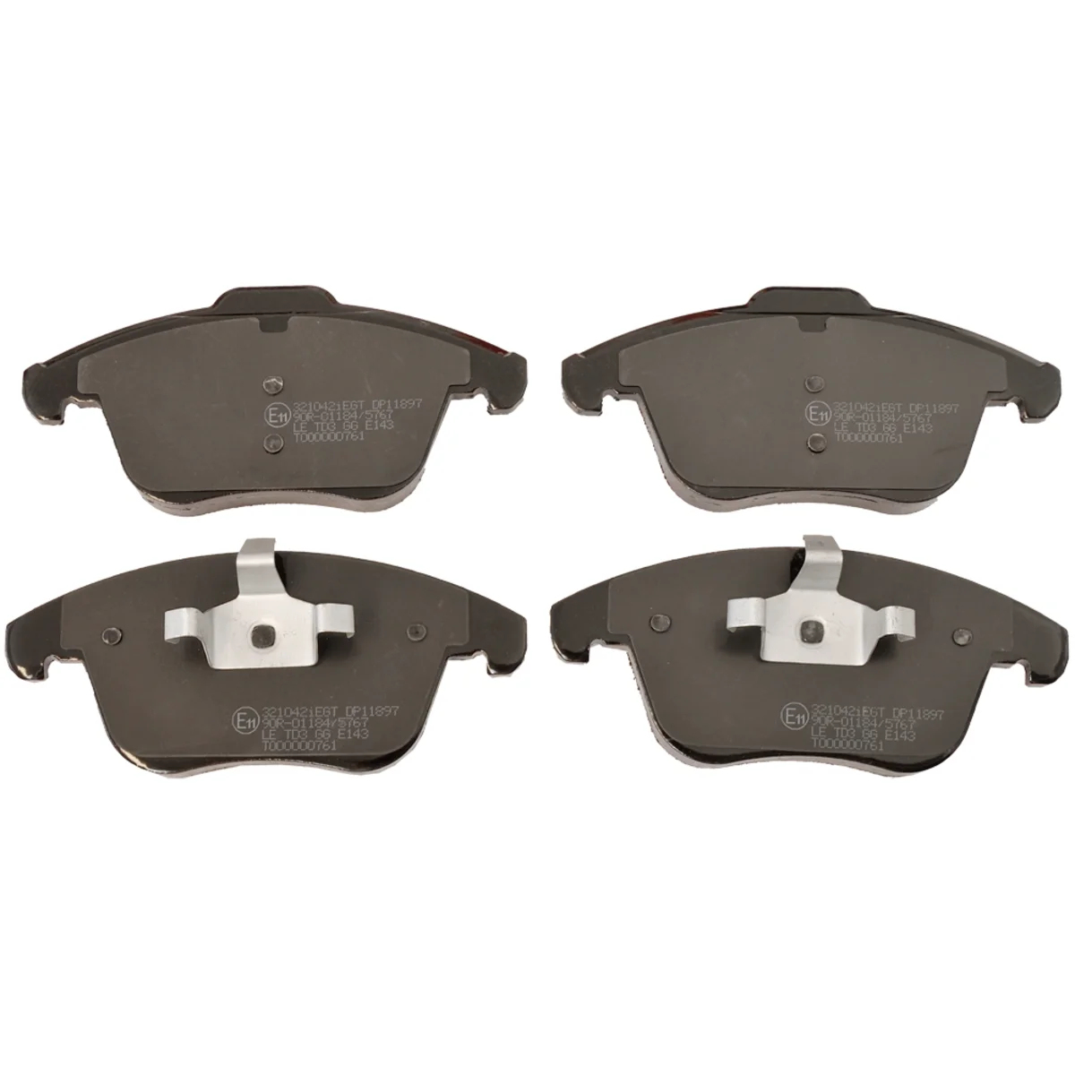 Bremseklossesett, Framaxel