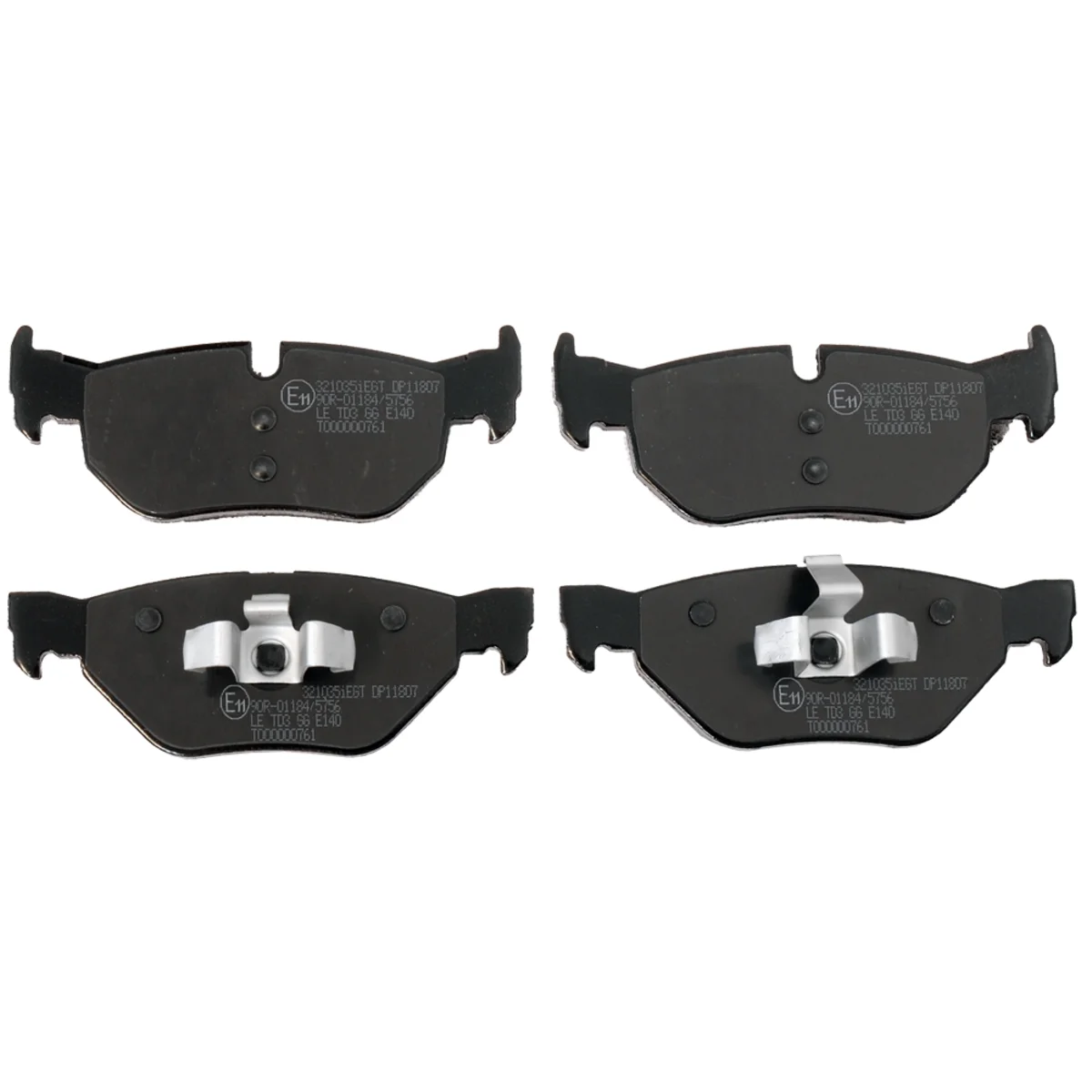 Bremseklossersett, Bakaksel