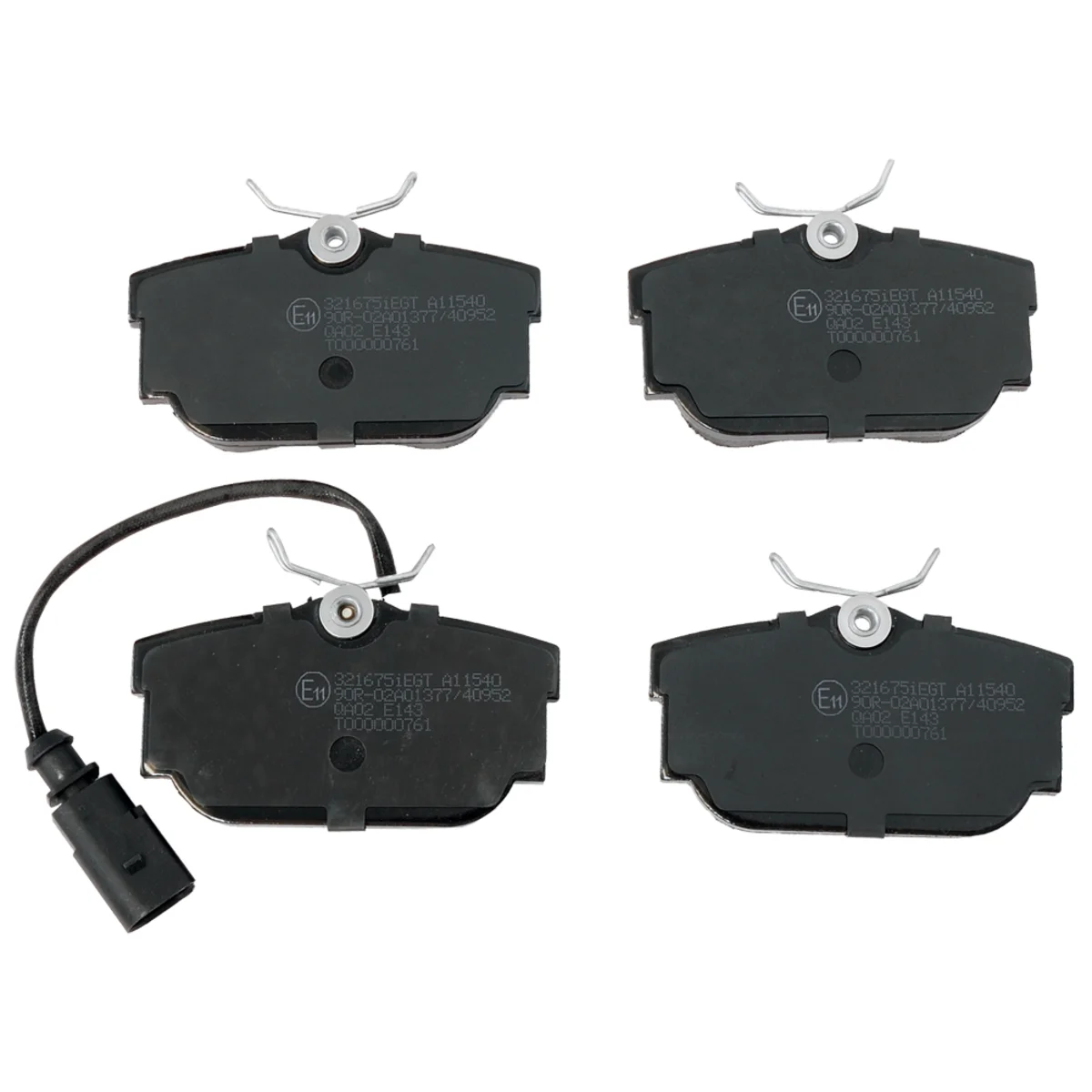 Bremseklossersett, Bakaksel