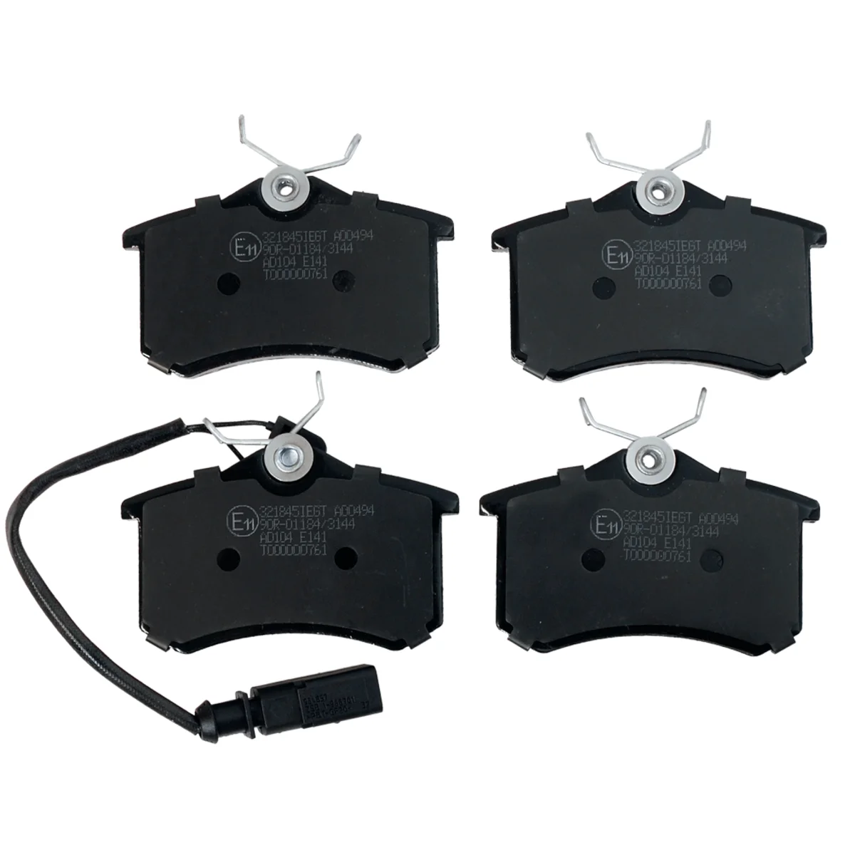 Bremseklossersett, Bakaksel