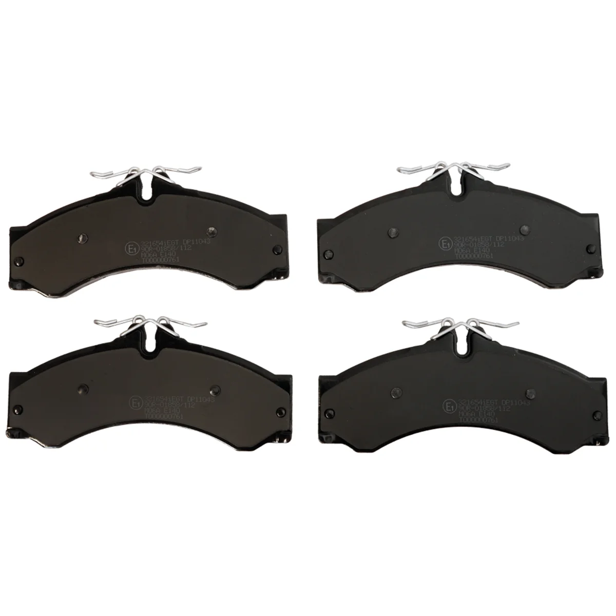 Bremseklosser sett, Foran/Bakaksel