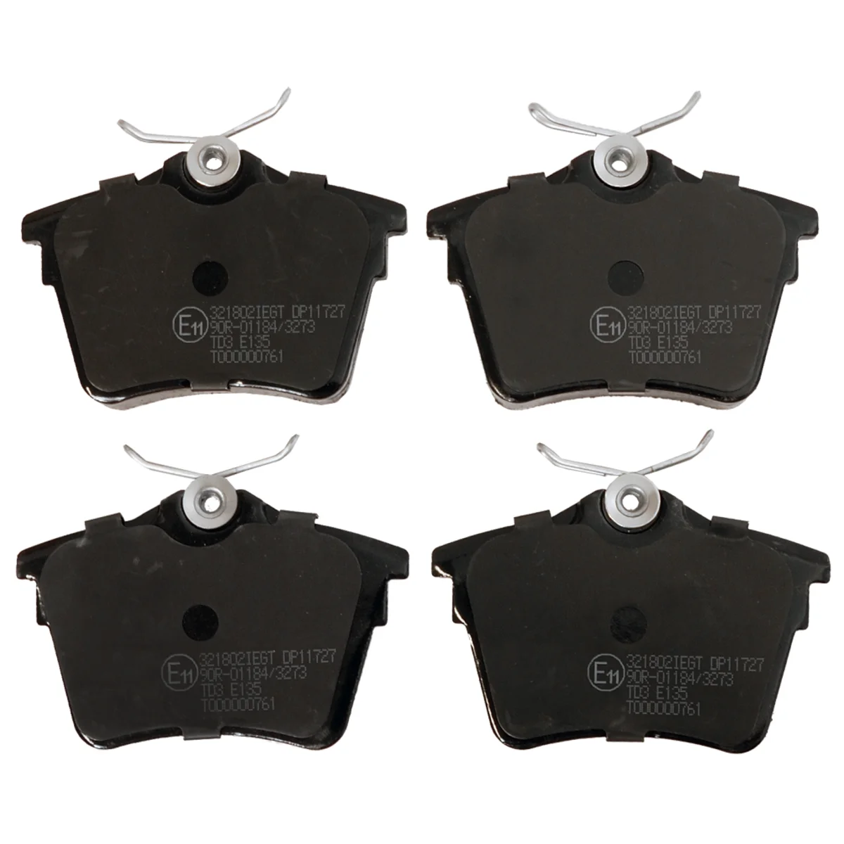 Bremseklossersett, Bakaksel