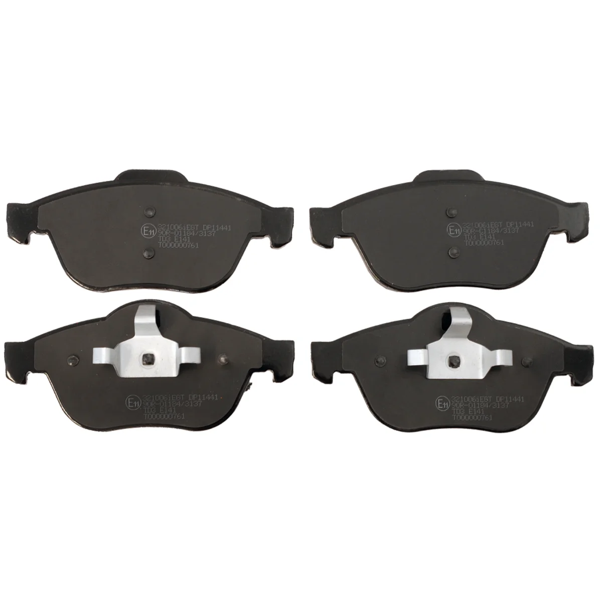 Bremseklossesett, Framaxel