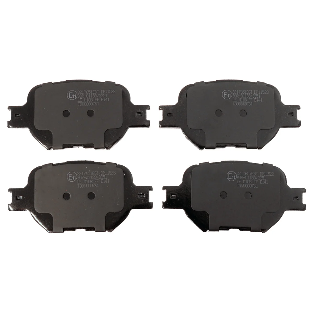 Bremseklossesett, Framaxel