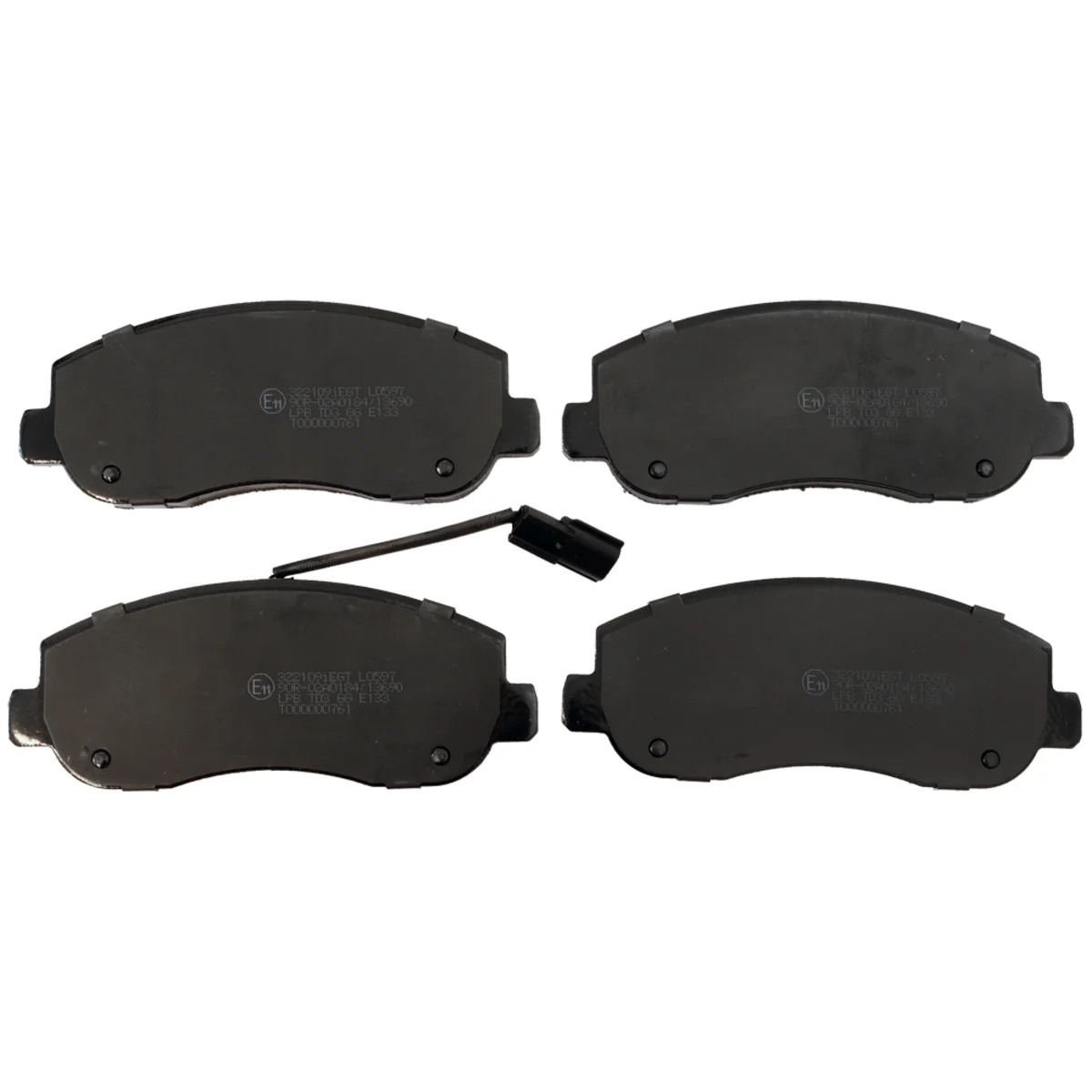 Bremseklossesett, Framaxel