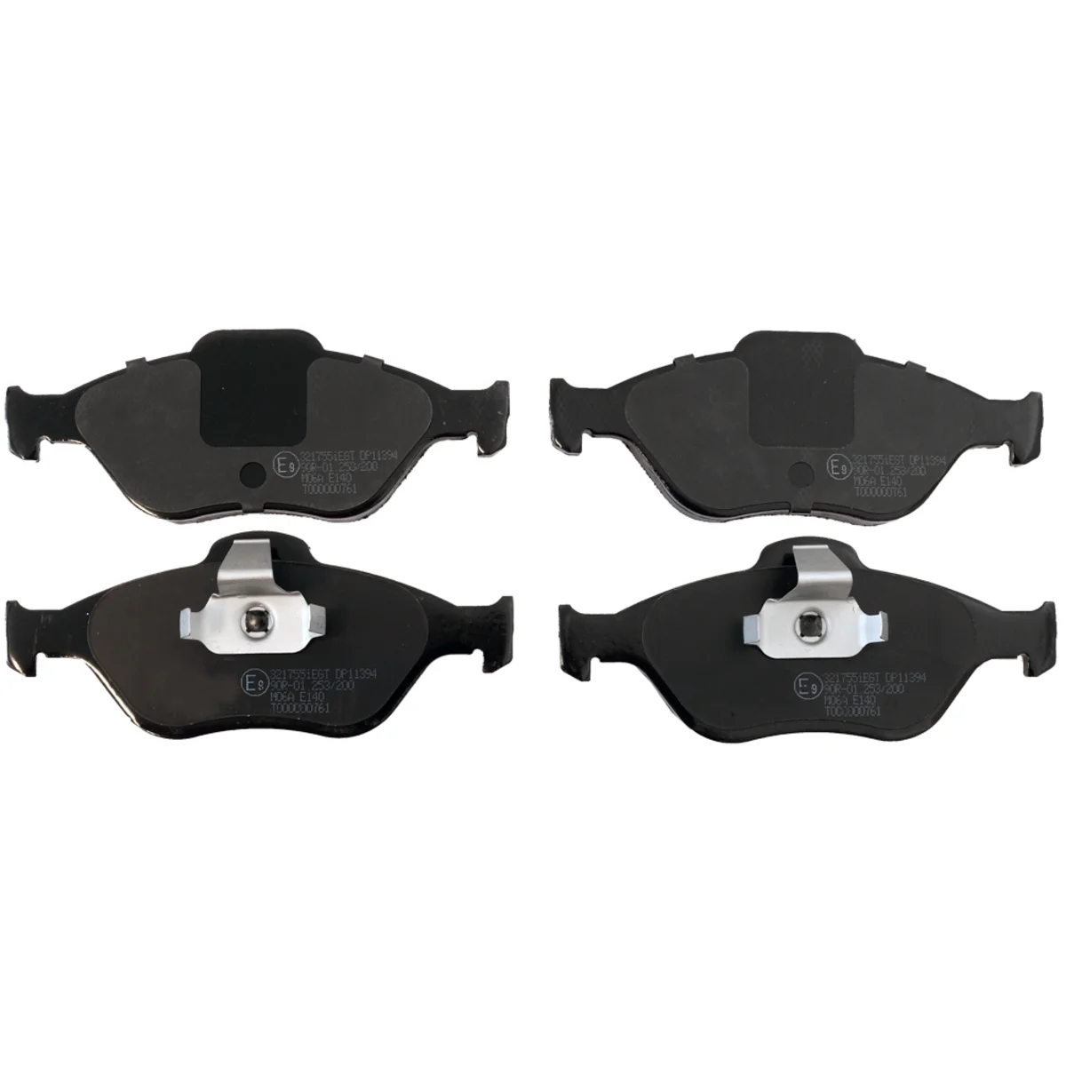 Bremseklossesett, Framaxel