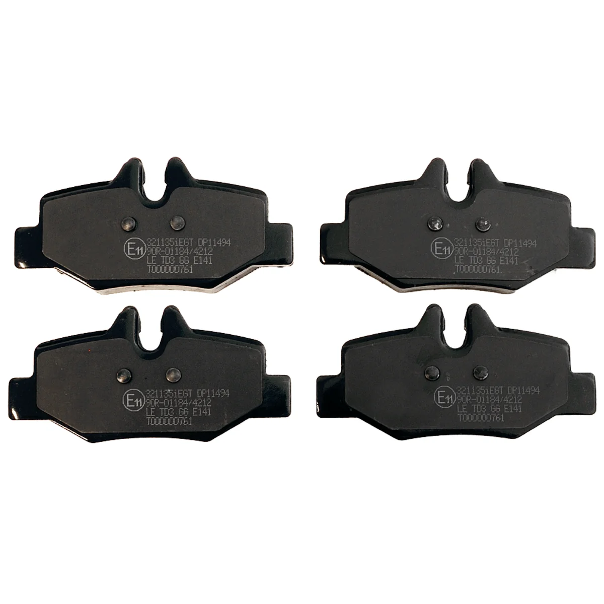 Bremseklossersett, Bakaksel