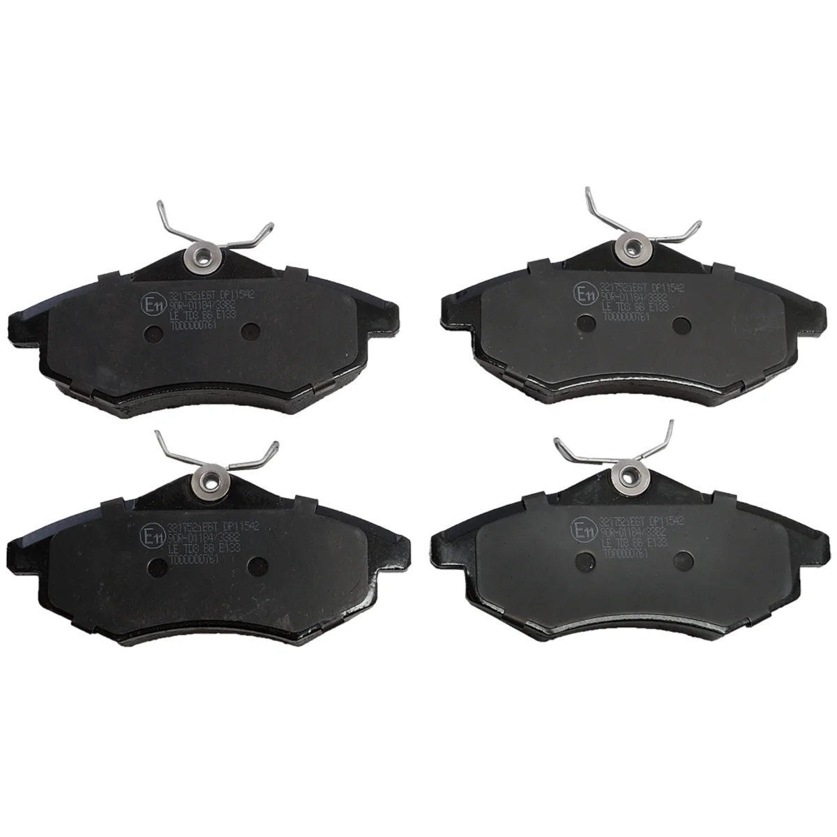 Bremseklossesett, Framaxel