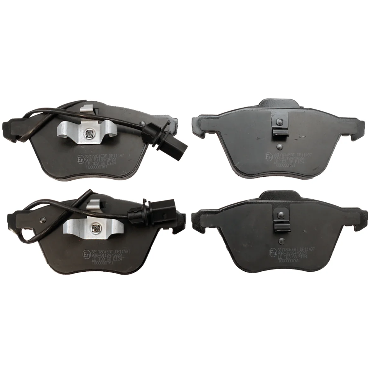 Bremseklossesett, Framaxel