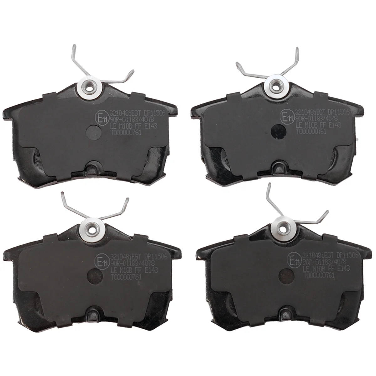 Bremseklossersett, Bakaksel