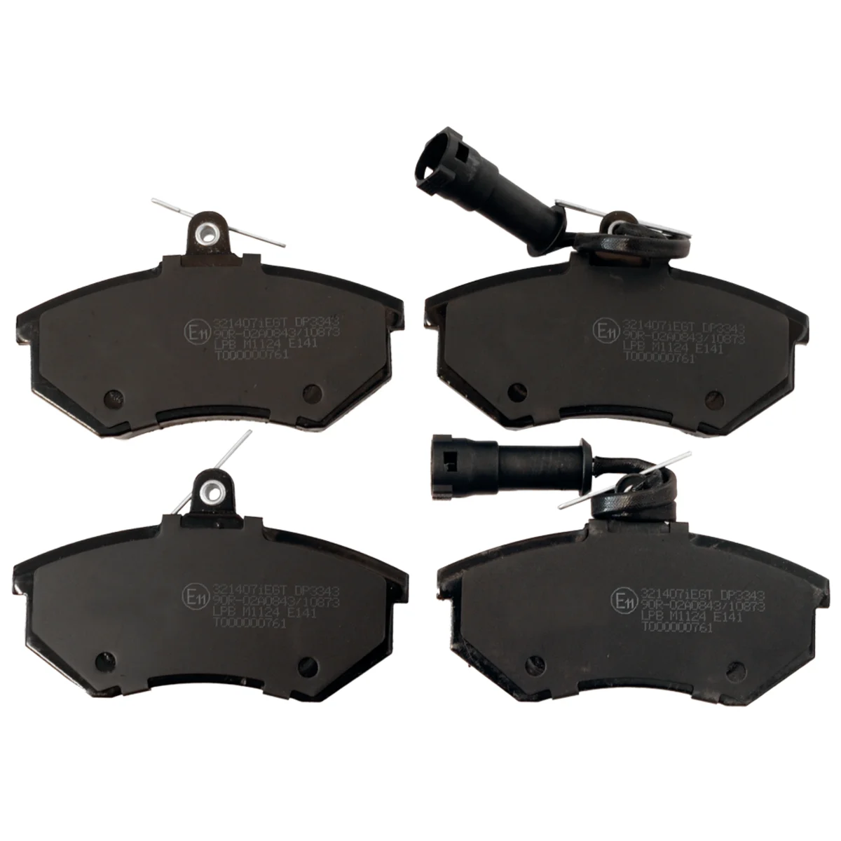 Bremseklossesett, Framaxel