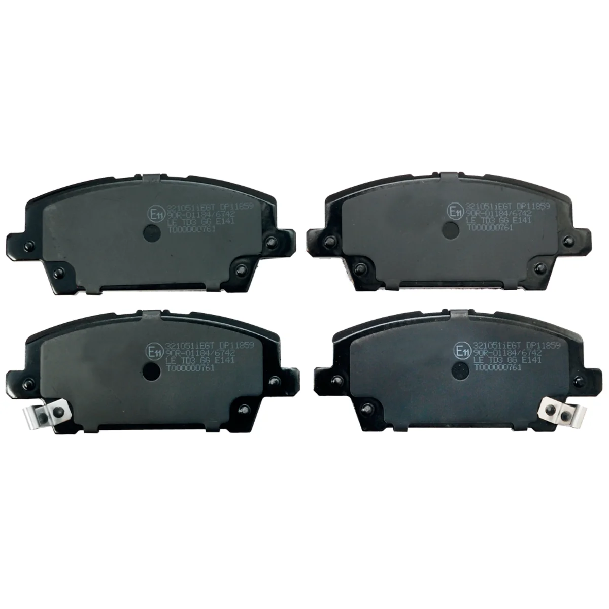 Bremseklossesett, Framaxel