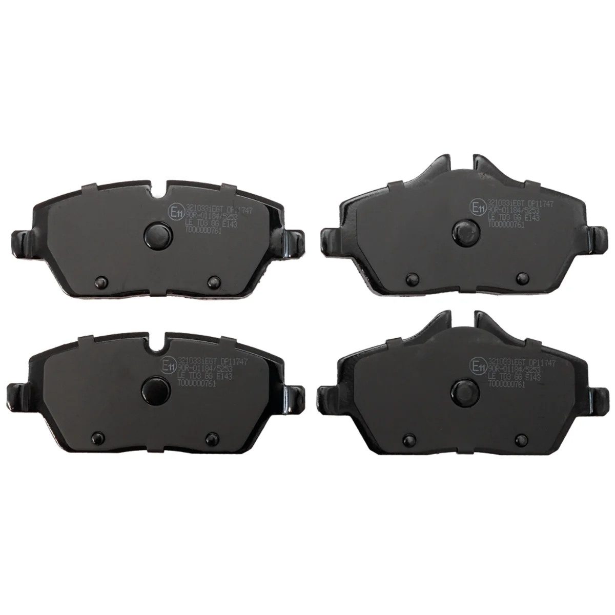 Bremseklossesett, Framaxel