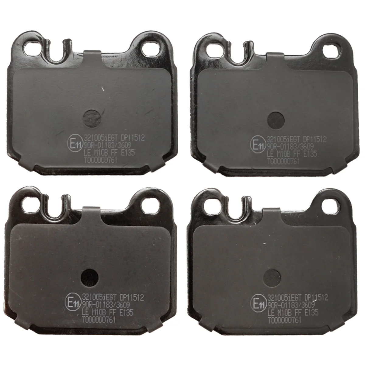 Bremseklossersett, Bakaksel