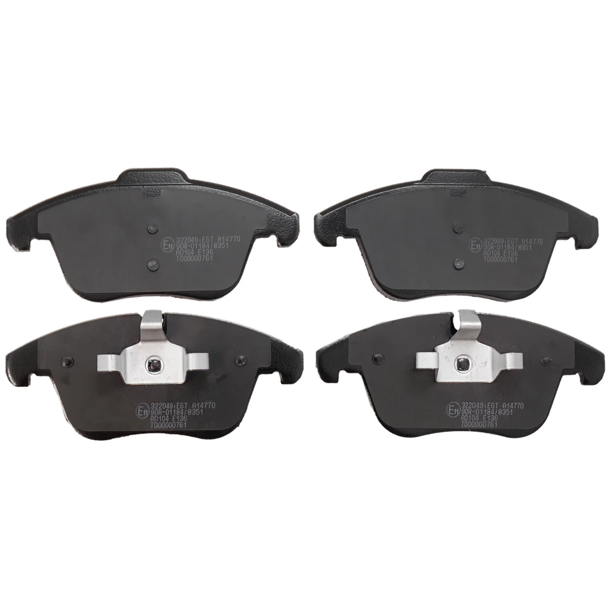 Bremseklossesett, Framaxel