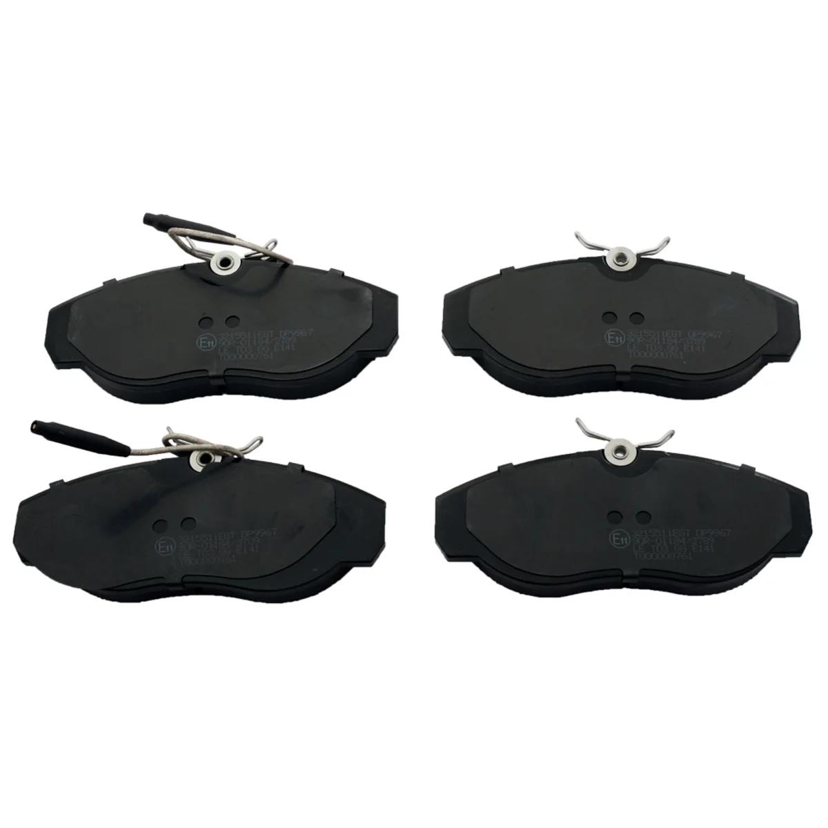 Bremseklossesett, Framaxel