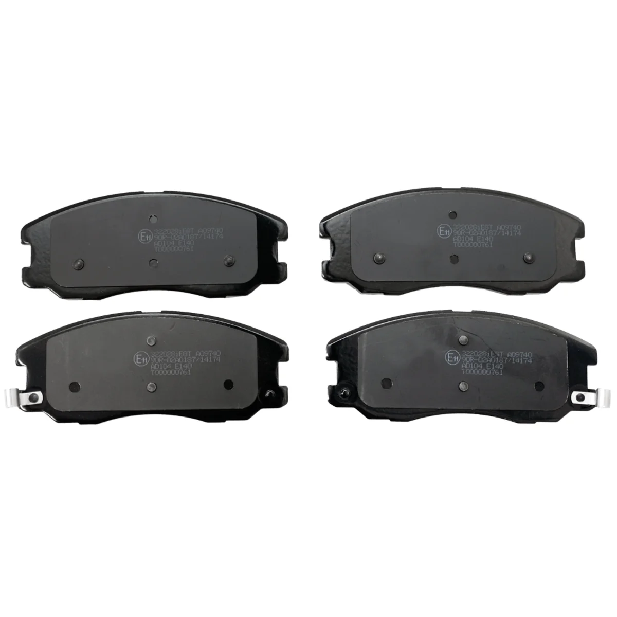 Bremseklossesett, Framaxel