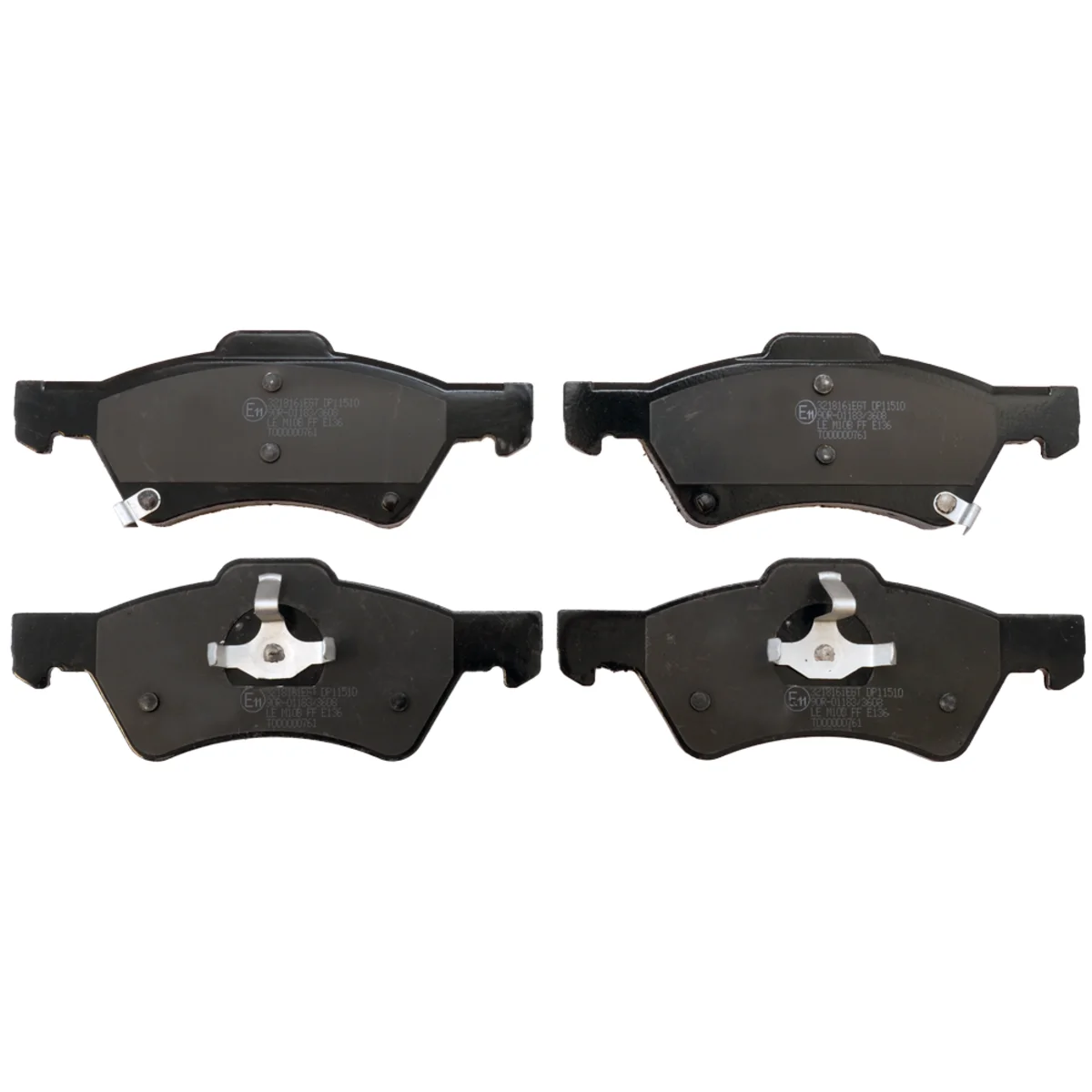 Bremseklossesett, Framaxel