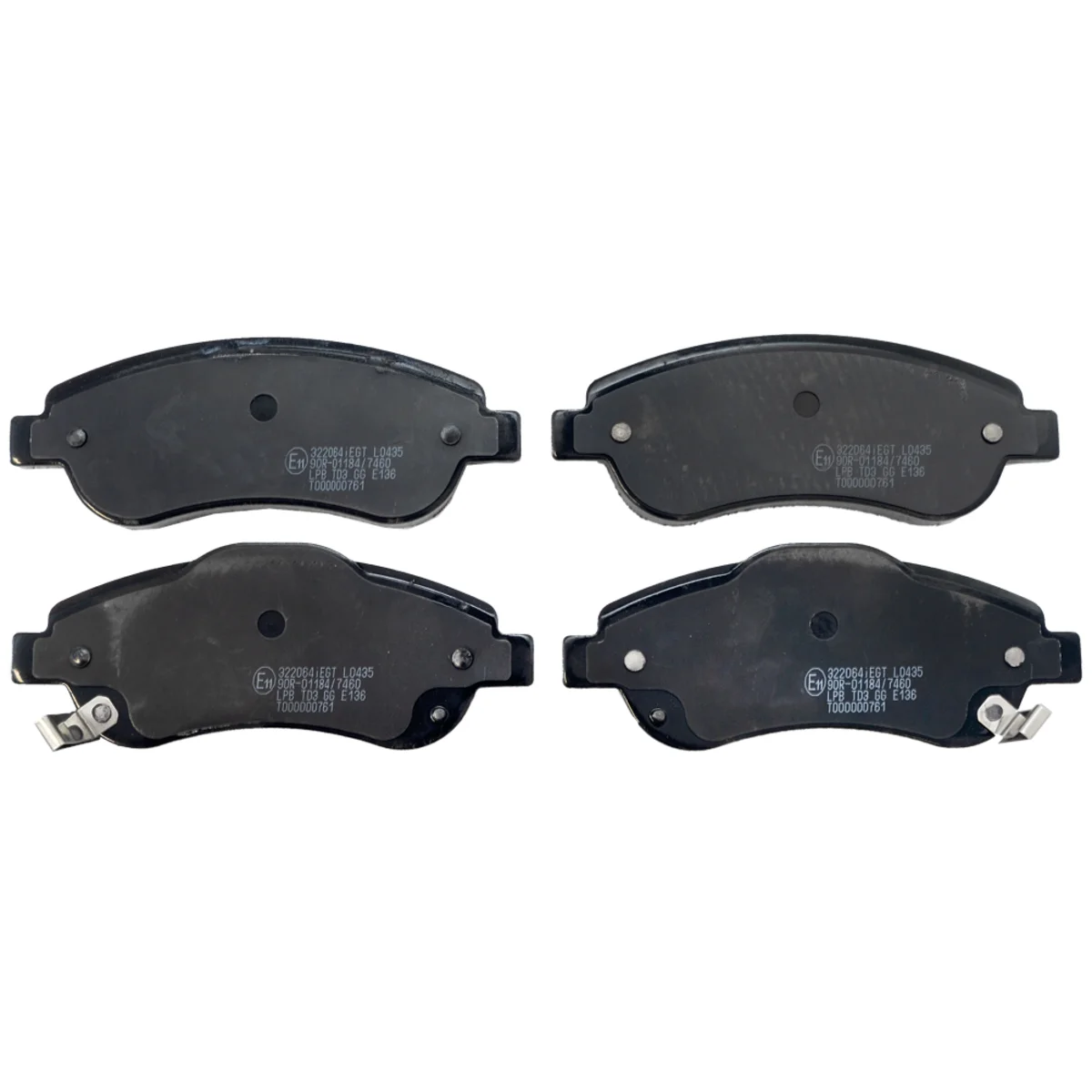 Bremseklossesett, Framaxel