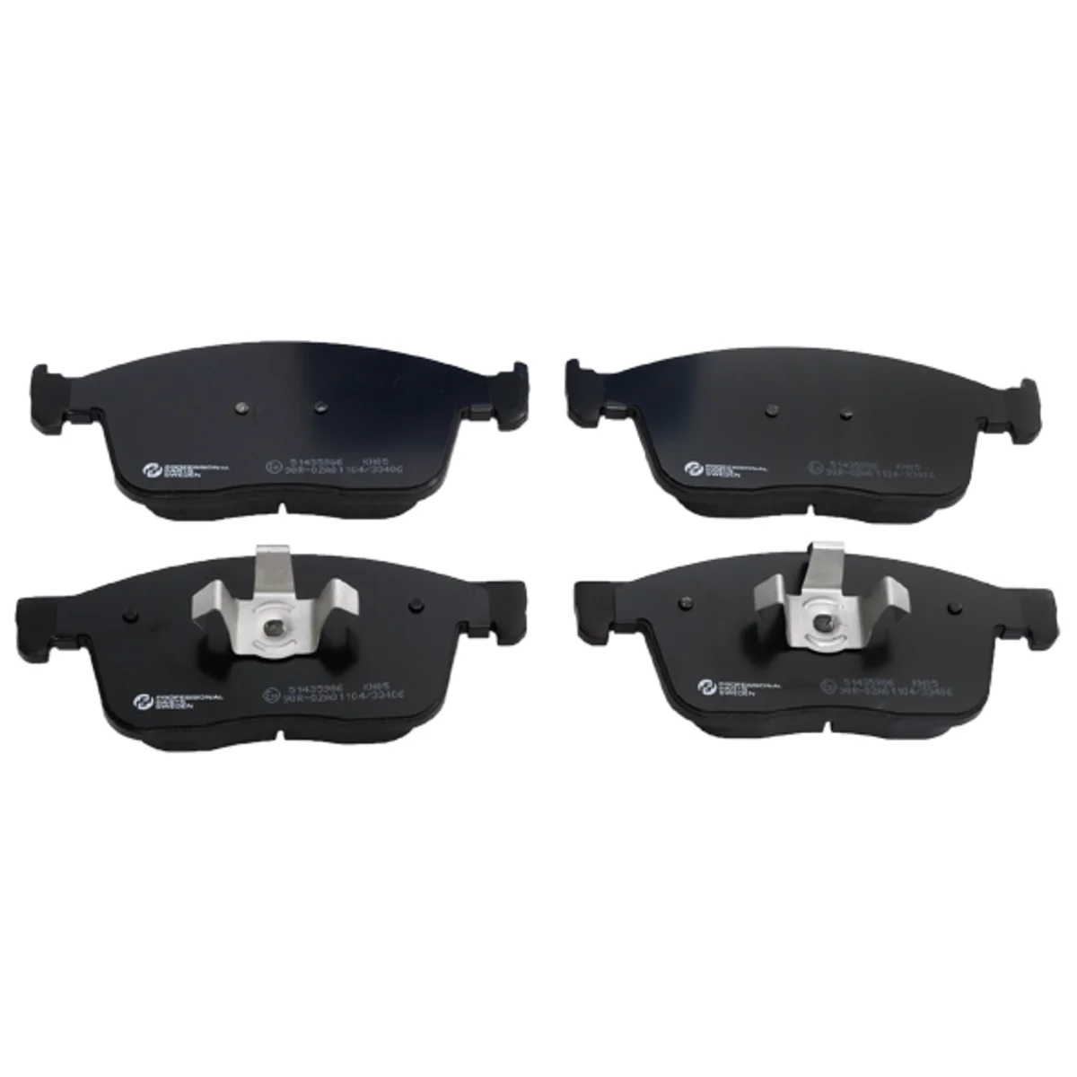 Bremseklossesett, Framaxel