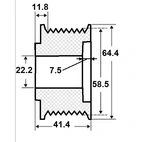 Reimhjul 8 spor, 22x58x41