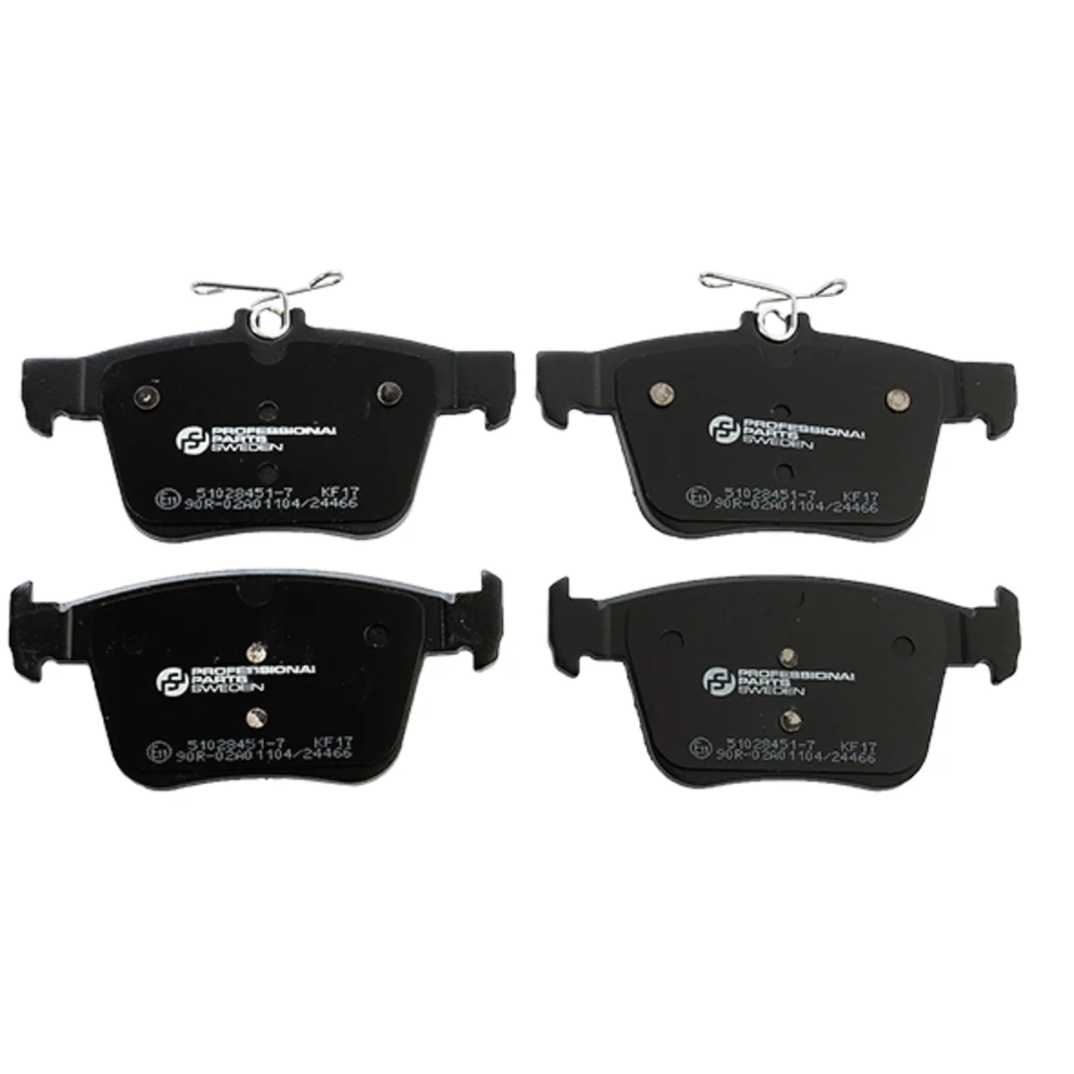 Bremseklossersett, Bakaksel