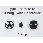 E- Ladekabel Type 1, plugg, 5m
