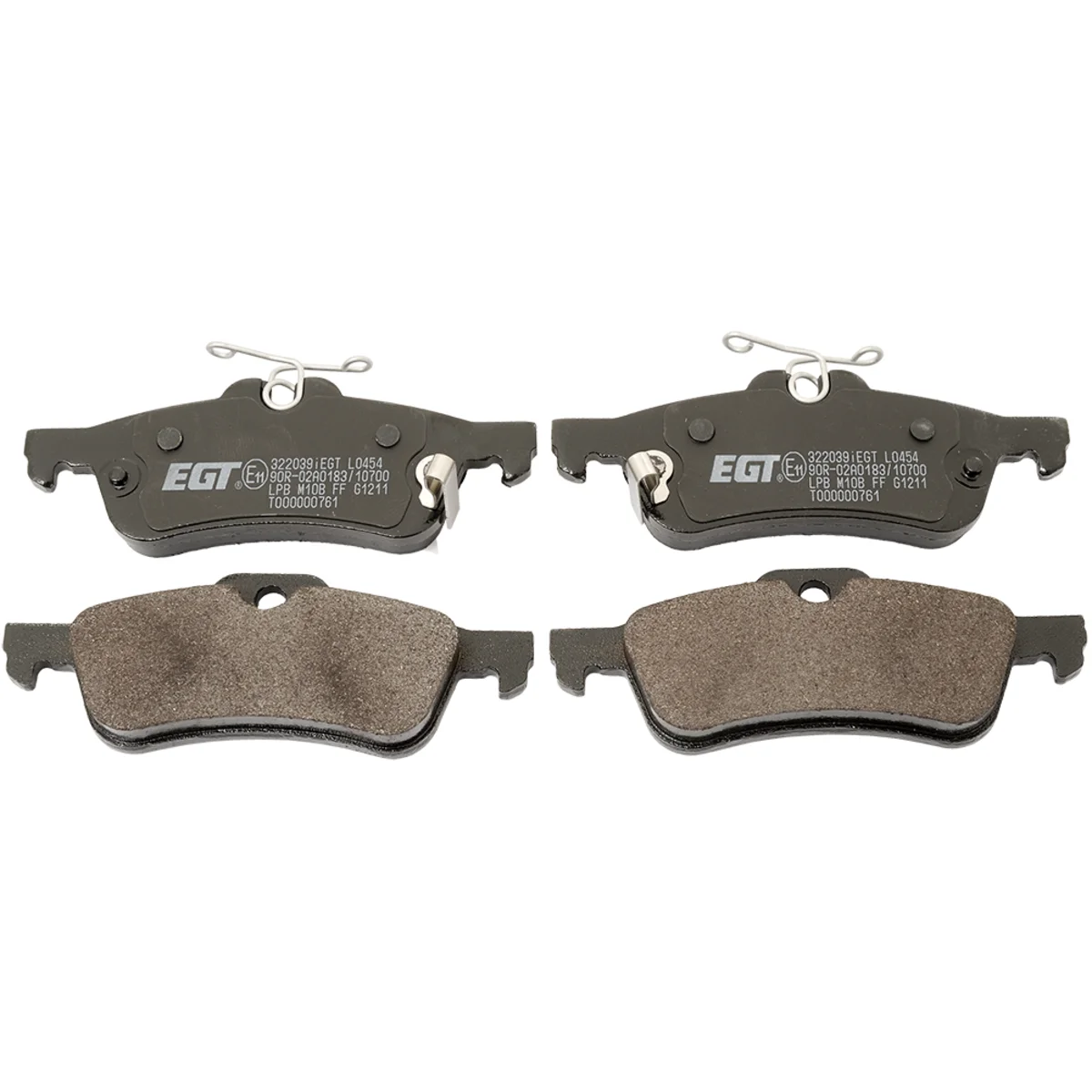 Bremseklossersett, Bakaksel