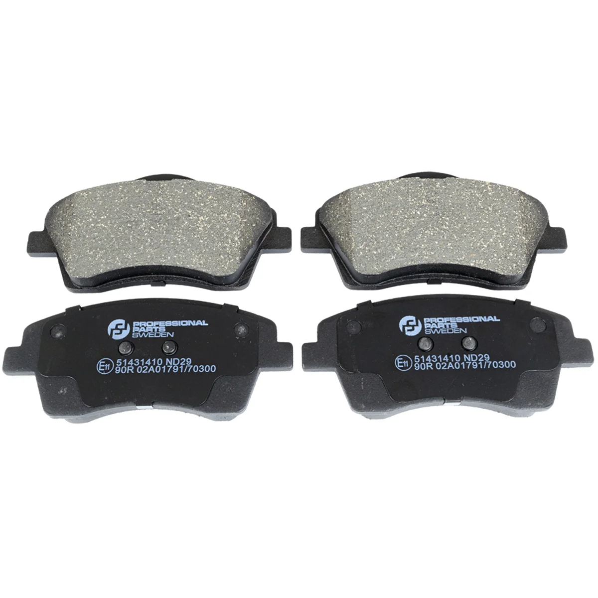 Bremseklossesett, Framaxel