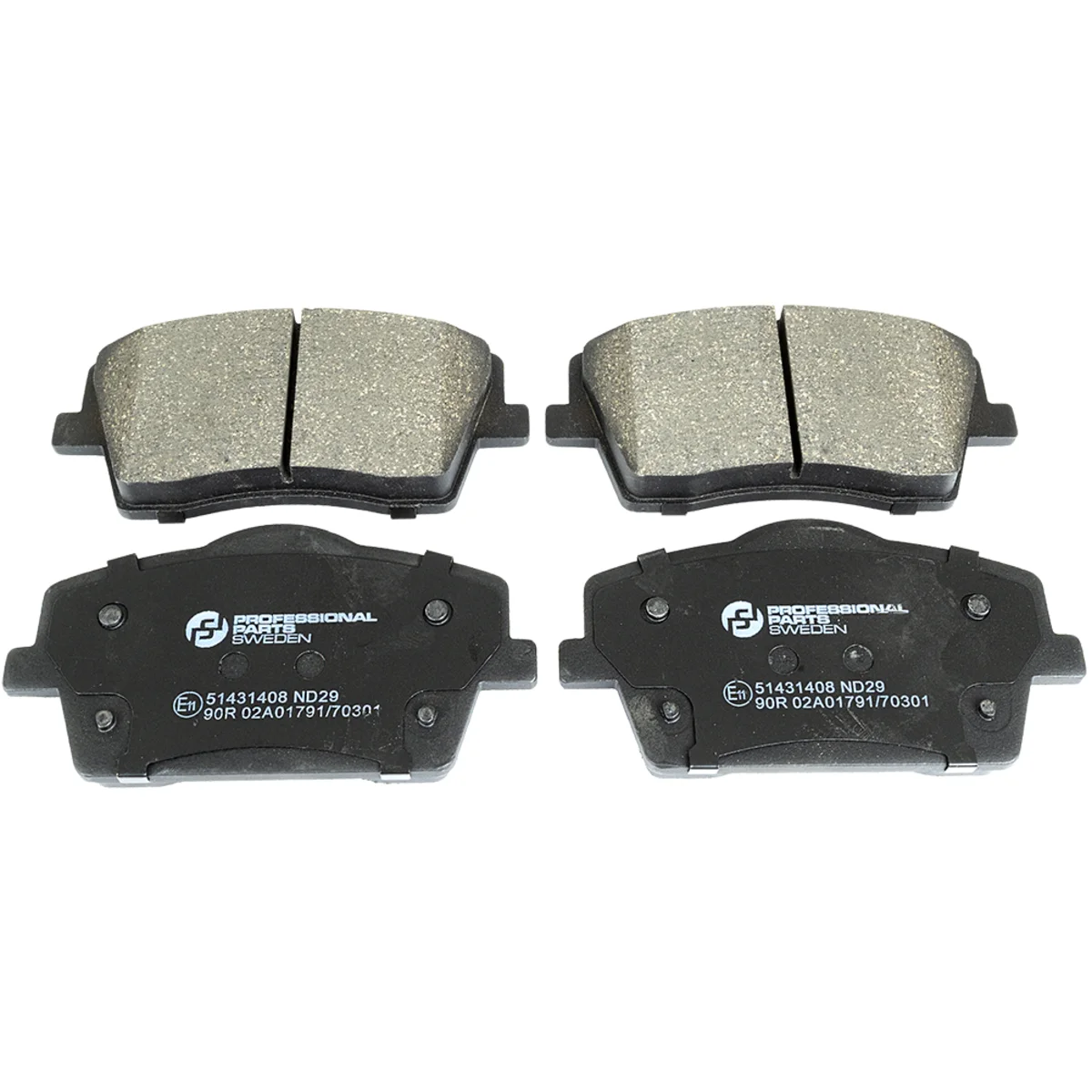 Bremseklossesett, Framaxel