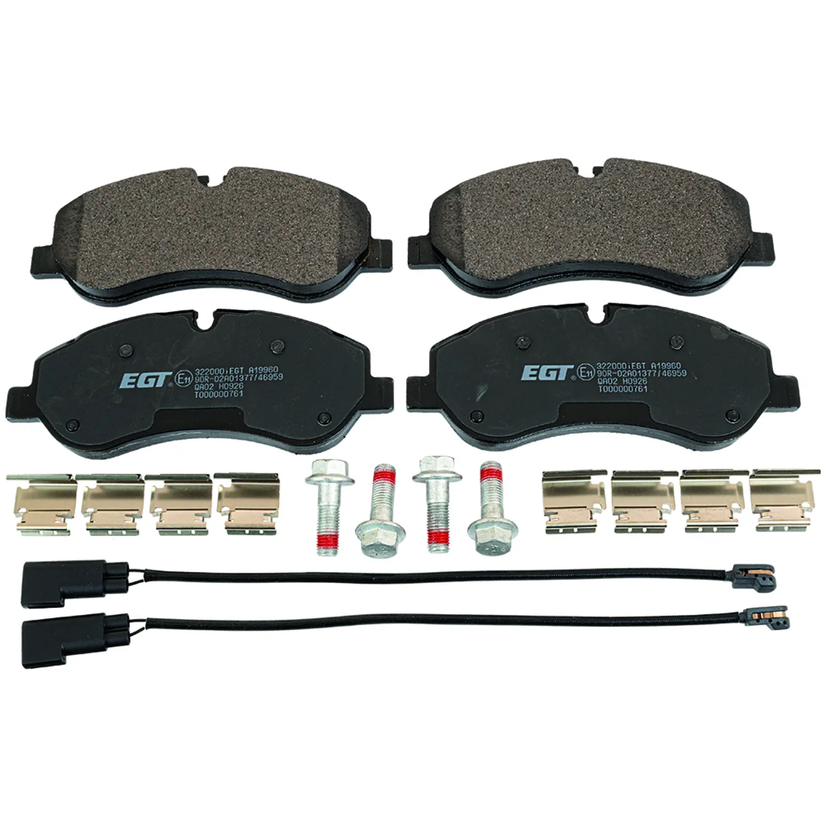 Bremseklossesett, Framaxel